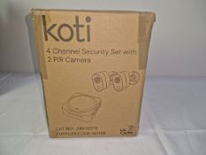 KOTI 4CHANNEL SECURITY SET WITH 2 PIR CAMERA