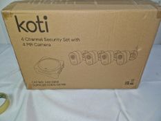 KOTI 4CHANNEL SECURITY SET WITH 4 PIR CAMERA