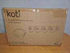 KOTI 4CHANNEL SECURITY SET WITH 4 PIR CAMERA