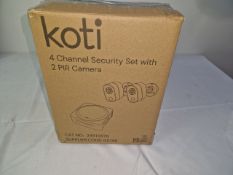 KOTI 4CHANNEL SECURITY SET WITH 2 PIR CAMERA
