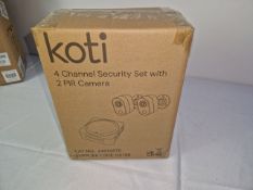 KOTI 4CHANNEL SECURITY SET WITH 2 PIR CAMERA