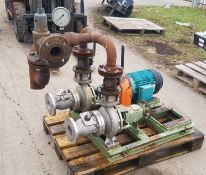 1 x large high flow duplex dual stainless steel pump pack