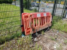 4 x traffic control fencing.