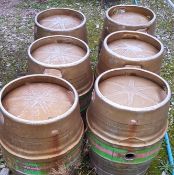 6 x full size food grade stainless steel ( 316 ) beer kegs.