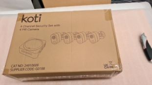 KOTI 4CHANNEL SECURITY SET WITH 4 PIR CA
