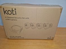 KOTI 4CHANNEL SECURITY SET WITH 4 PIR CA