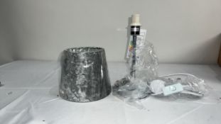 CRUSHED VELVET TABLE LAMP