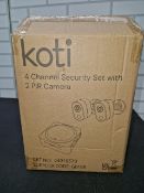 KOTI 4CHANNEL SECURITY SET WITH 2 PIR CA