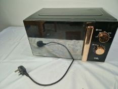 EGL VOGUE MIRRORED MICROWAVE-BLK & COPPR