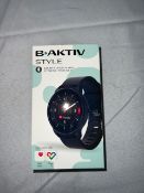 B-AKTIV STYLE SMART WATCH AND FITNESS TRK