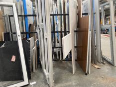 Black Dual Sided Vertical Panel Storage Rack