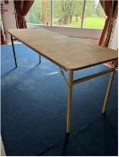 7 x 6ft rectangle trestle table