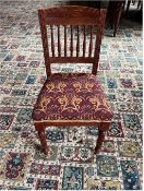 10 x Dining chair slatted back