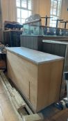 Storage unit with marble top
