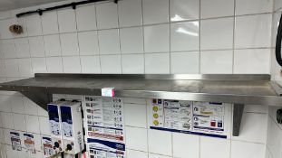 Stainless steel shelving unit