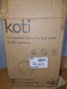 KOTI 4CHANNEL SECURITY SET WITH 2 PIR CA