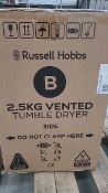 RUSSELL HOBBS 2.5KG CMPCT TMBLE DRYER BK