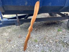 Teak Polished Aeroplane Propeller
