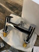 Roper Rhodes Chrome KARMA Deck Mounted Bath Shower Mixer Tap