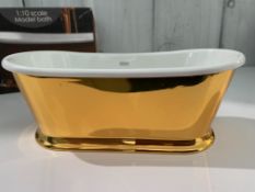 Miniature Vincent Alexander Promotional Display Model Freestanding Bath in Copper Finish