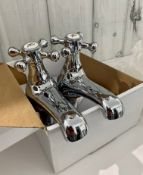 Roper Rhodes Chrome CAMBRIDGE Bath Taps, finished in Chrome.