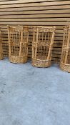 French Baguette Wicker Basket X4