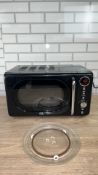 EGL RETRO 20 LITRE MICROWAVE - BLACK