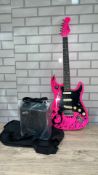 JAXVILLE ELECTRIC GUITAR PACKAGE - PINK