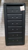 ATLANTA 6 DRAWER TALLBOY BLACK
