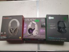 Gaming Headsets. Royal Stealth, Razer Kraken & Blackweb