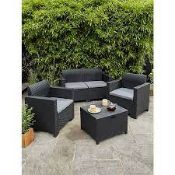 BICA Rattan Effect Nebraska 4 Piece Garden Sofa Set