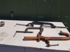 5 x various large G Clamps