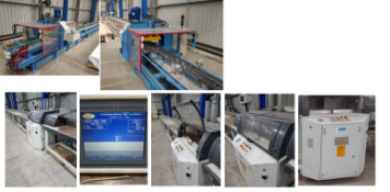 Machinery - STROJ MITEK Fabrication Line, H&M Anglemaster CNC, HM-Z-TL & Dantherm Filtration Fan.