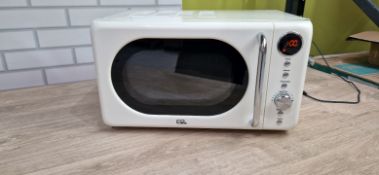 EGL RETRO 20 LITRE MICROWAVE - CREAM