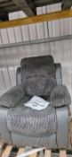 RISE RECLINER ARMCHAIR JUMBO CORD GREY