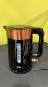 EGL VOGUE KETTLE AND 2 SLICE TOASTER-BLK