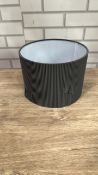 PIN STRIPE LAMPSHADE 25X18CM GREY
