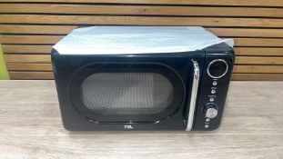 EGL RETRO 20 LITRE MICROWAVE - BLACK