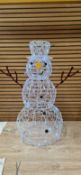 SOFT ACRYLIC WHITE LED SNOWMAN