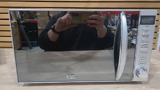 EGL 20L MIRRORED MICROWAVE - SILVER