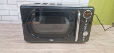 EGL RETRO 20 LITRE MICROWAVE - BLACK