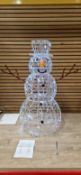 SOFT ACRYLIC WHITE LED SNOWMAN