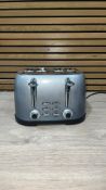 EGL OMBRE GLITTER 4 SLICE TOASTER - GREY