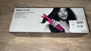 DYSON CORRALE HAIR STRAIGHTENER BLK FCHS