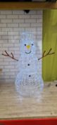 SOFT ACRYLIC WHITE LED SNOWMAN