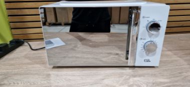 EGL VOGUE MIRRORED MICROWAVE-WHITE & CHR