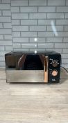 EGL VOGUE MIRRORED MICROWAVE-BLK & COPPR