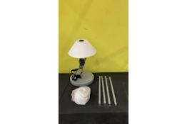 MOTHER AND CHILD LAMP SILVER