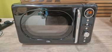 EGL RETRO 20 LITRE MICROWAVE - BLACK