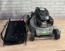 Q GARDEN 120CC 41CM PETROL PUSH LAWNMOWE